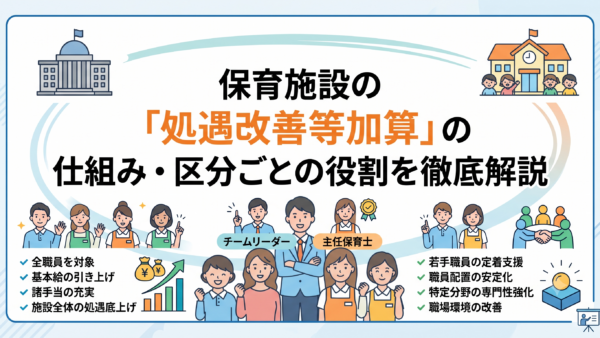 保育施設の「処遇改善等加算」の仕組み・区分ごとの役割を徹底解説